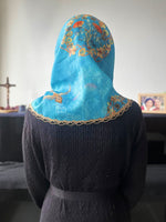 Load image into Gallery viewer, Our Lady of China Sky Blue Floral Infinity Veil (Blue / Floral)
