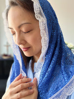 Load image into Gallery viewer, &quot;Shelter of the Homeless&quot; D Mantilla &amp; Infinity Veil (Royal Blue)
