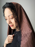 Load image into Gallery viewer, St. Joseph&#39;s Cloak Cascading D-Mantilla (Brown)

