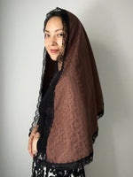 Load image into Gallery viewer, St. Joseph&#39;s Cloak Cascading D-Mantilla (Brown)
