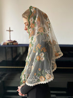 Load image into Gallery viewer, Mary&#39;s Gold Cascading D Mantilla (Apricot)

